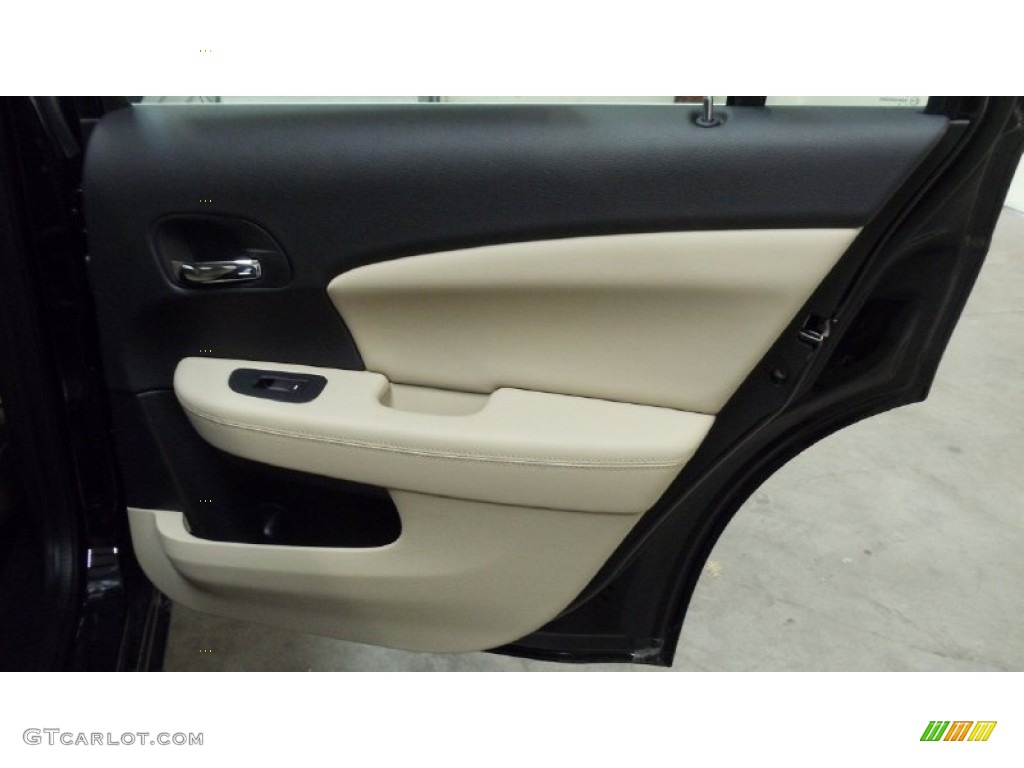 2011 Chrysler 200 Limited Black/Light Frost Beige Door Panel Photo #50815113