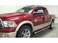 2011 Deep Cherry Red Crystal Pearl Dodge Ram 1500 Laramie Longhorn Crew Cab 4x4  photo #8