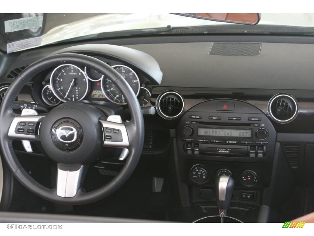 2008 Mazda MX-5 Miata Grand Touring Roadster Saddle Brown Dashboard Photo #50819682