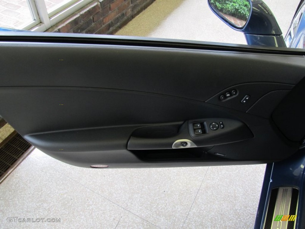 2011 Chevrolet Corvette Grand Sport Coupe Ebony Black Door Panel Photo #50820921