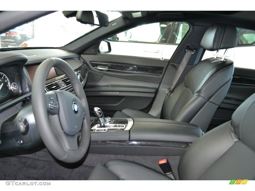 Black Interior 2012 BMW 7 Series 750Li Sedan Photo #50821908
