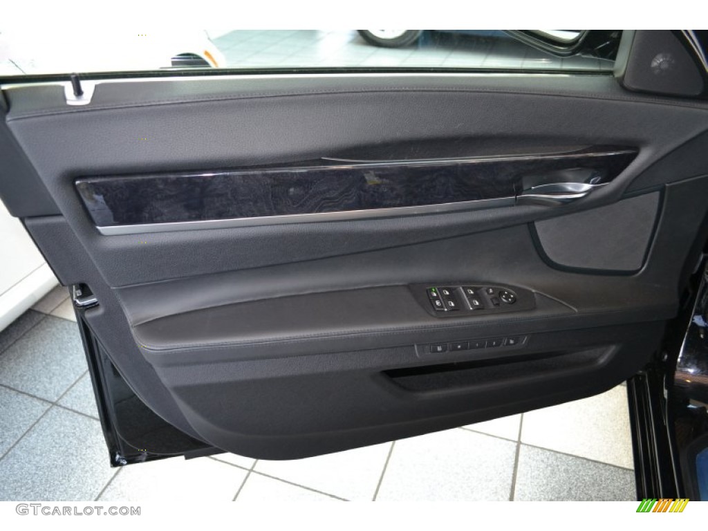 2012 BMW 7 Series 750Li Sedan Black Door Panel Photo #50821935