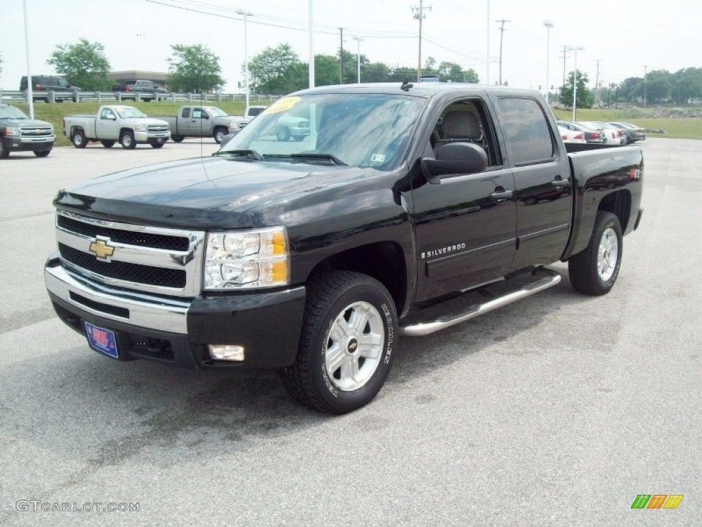 2009 Silverado 1500 LT Z71 Crew Cab 4x4 - Black / Light Titanium photo #11