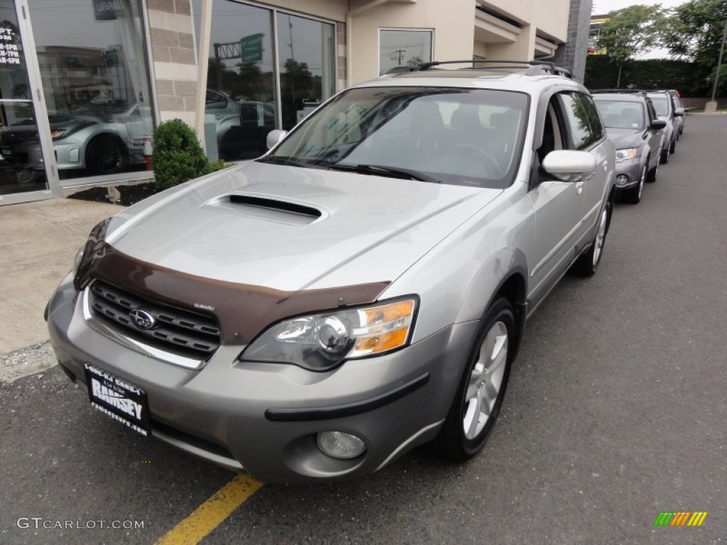 2005 Outback 2.5XT Limited Wagon - Brilliant Silver Metallic / Off Black photo #1