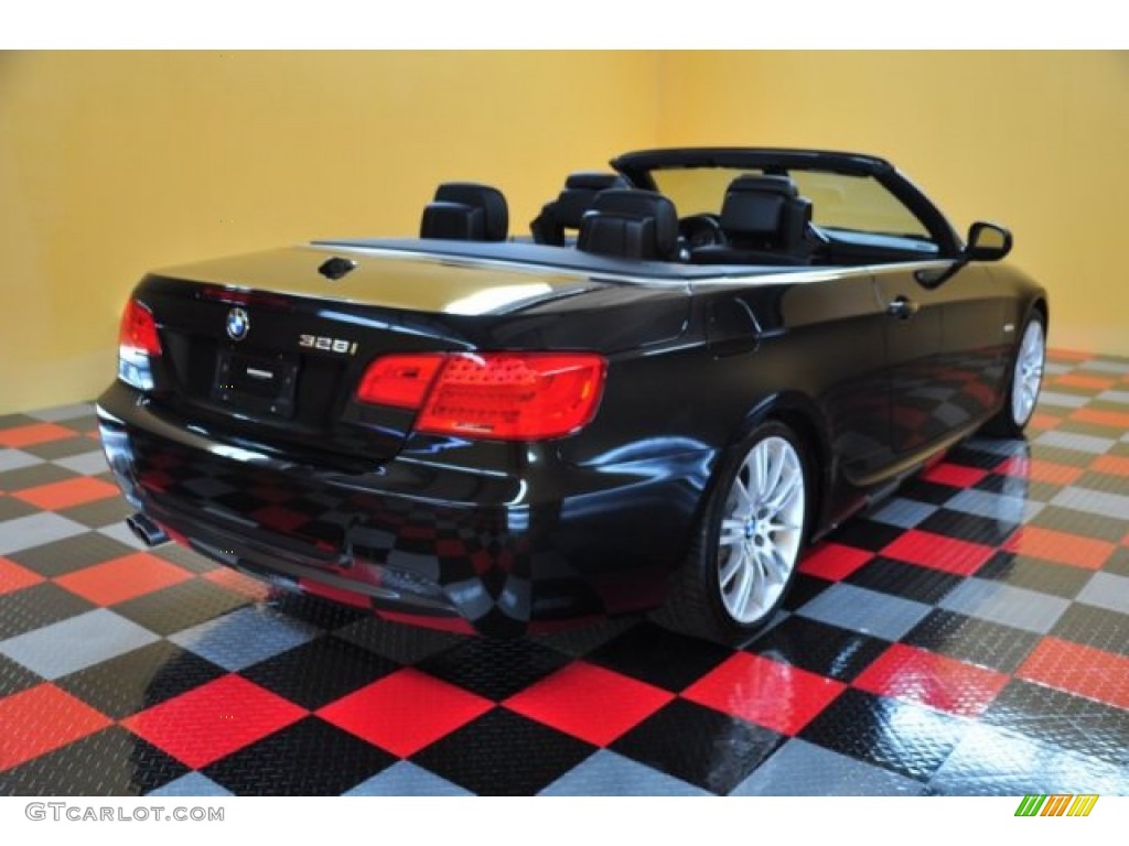 2011 3 Series 328i Convertible - Jet Black / Black photo #4