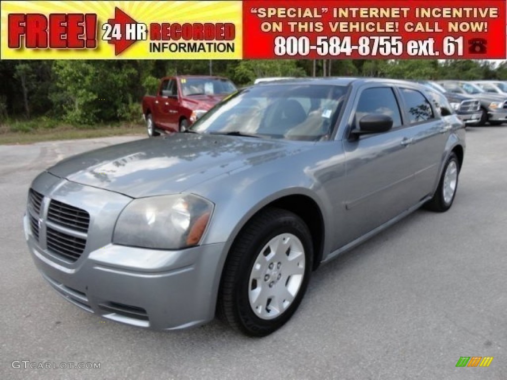 Silver Steel Metallic Dodge Magnum