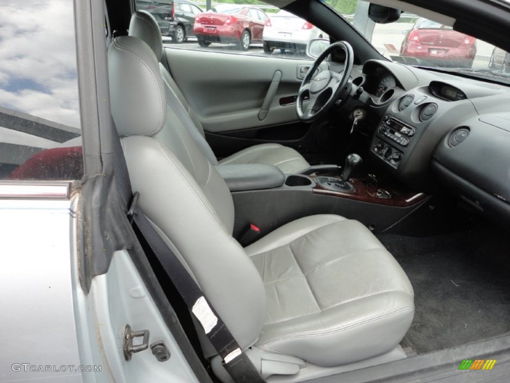 Black/Light Gray Interior 2001 Chrysler Sebring LXi Coupe Photo #50828892
