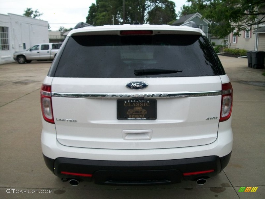 2011 Explorer Limited 4WD - White Platinum Tri-Coat / Medium Light Stone photo #6