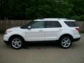 2011 White Platinum Tri-Coat Ford Explorer Limited 4WD  photo #8