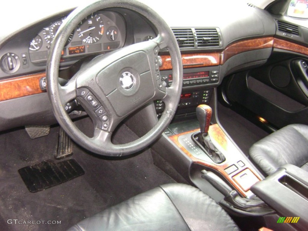 Black Interior 1998 BMW 5 Series 528i Sedan Photo #50829150