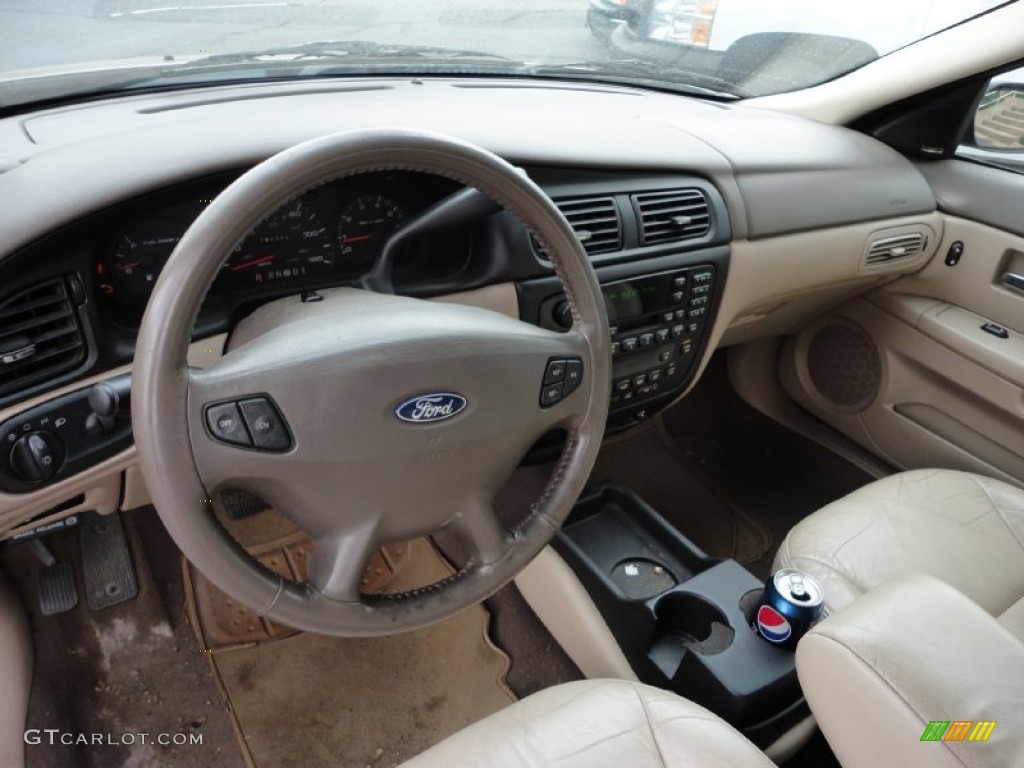 2000 Ford Taurus SEL Medium Parchment Dashboard Photo #50830110