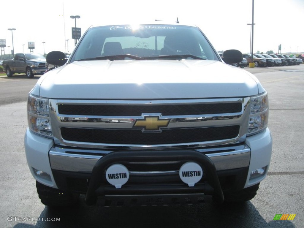 2009 Silverado 1500 LT Extended Cab 4x4 - Summit White / Ebony photo #2