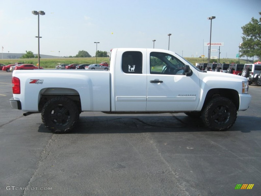 2009 Silverado 1500 LT Extended Cab 4x4 - Summit White / Ebony photo #4