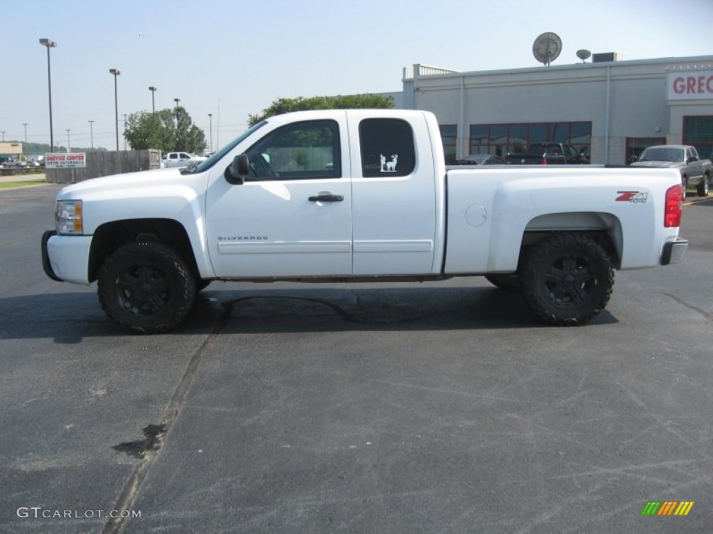 2009 Silverado 1500 LT Extended Cab 4x4 - Summit White / Ebony photo #8