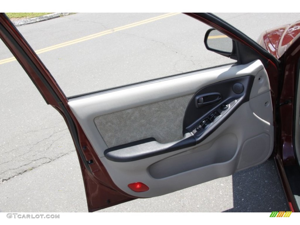 2002 Elantra GLS Sedan - Chianti Red / Beige photo #11