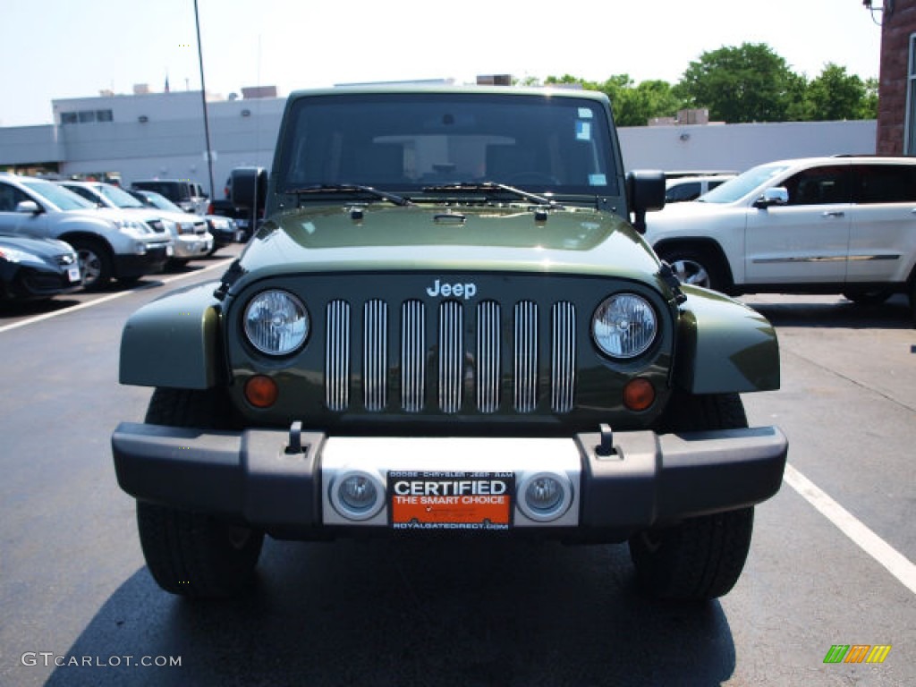 2009 Wrangler Unlimited Sahara 4x4 - Jeep Green Metallic / Dark Slate Gray/Medium Slate Gray photo #8