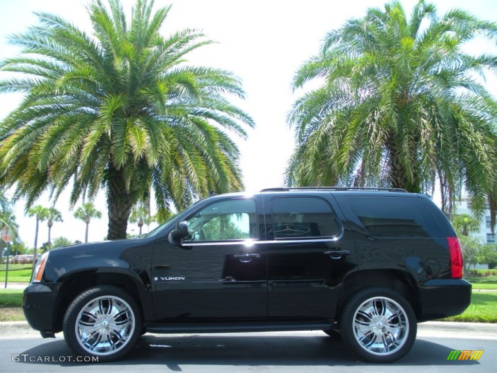 2007 Yukon SLT - Onyx Black / Light Titanium photo #1