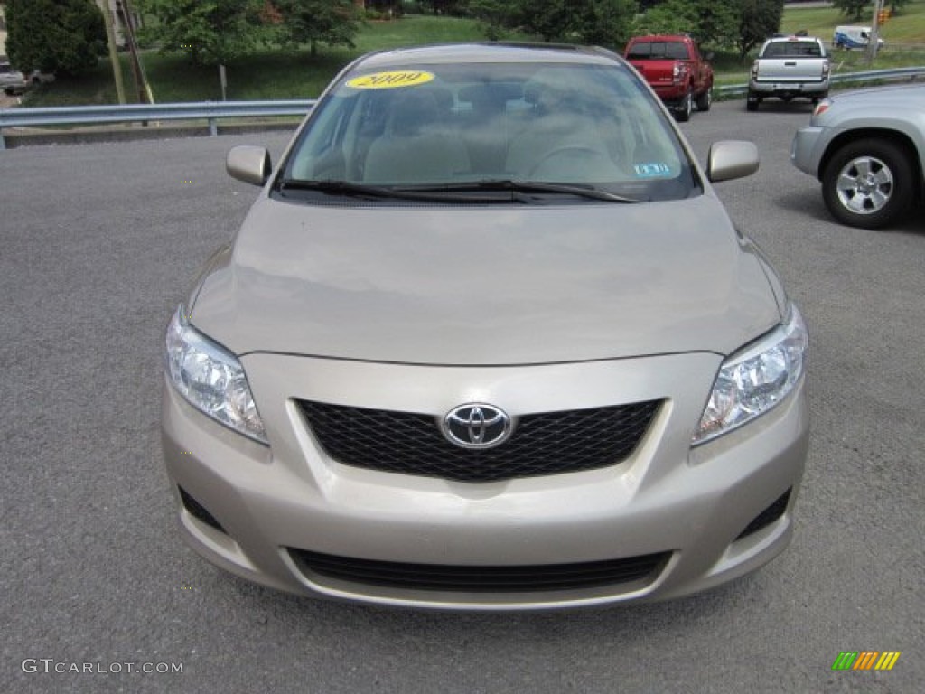 2009 Corolla XLE - Desert Sand Mica / Bisque photo #2