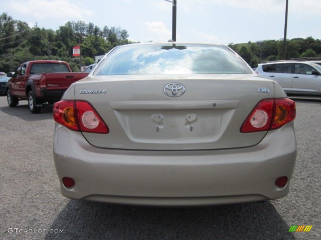 2009 Corolla XLE - Desert Sand Mica / Bisque photo #6