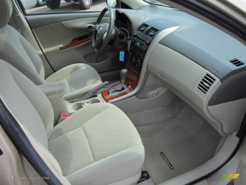 2009 Corolla XLE - Desert Sand Mica / Bisque photo #10