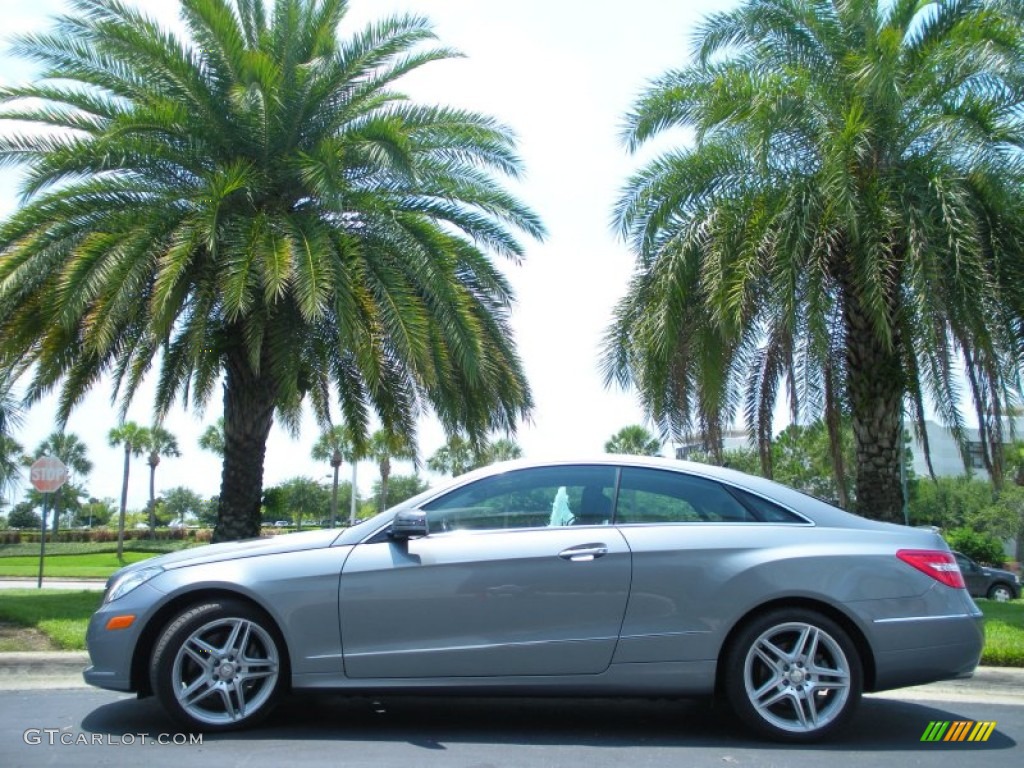 2011 E 350 Coupe - Palladium Silver Metallic / Black photo #1