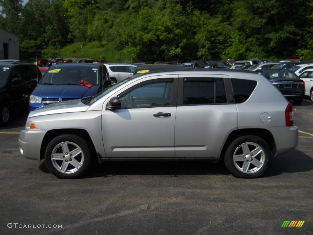 2007 Compass Sport 4x4 - Bright Silver Metallic / Pastel Slate Gray photo #11