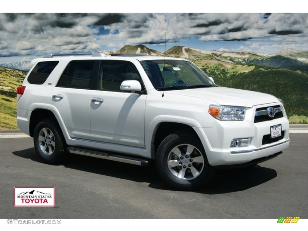2011 4Runner SR5 4x4 - Blizzard White Pearl / Sand Beige photo #1