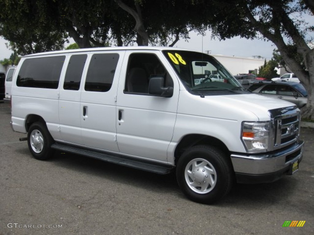 2008 E Series Van E150 Passenger - Oxford White / Medium Flint photo #1