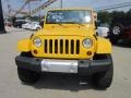 2011 Detonator Yellow Jeep Wrangler Unlimited Sahara 4x4  photo #8