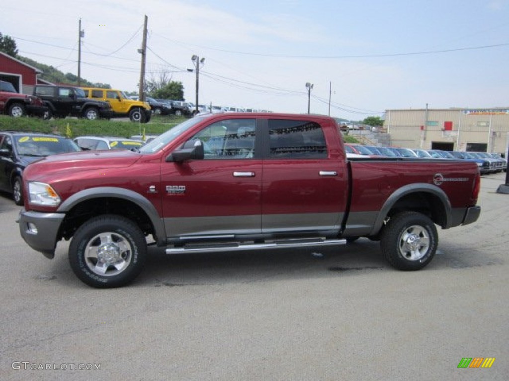 Inferno Red Crystal Pearl 2011 Dodge Ram 3500 HD SLT Outdoorsman Crew Cab 4x4 Exterior Photo #50836161