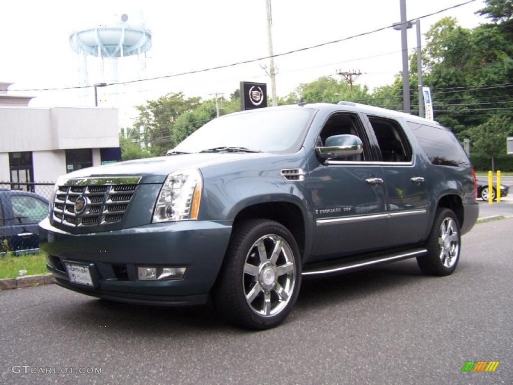 2008 Escalade ESV AWD - Stealth Gray / Ebony photo #1