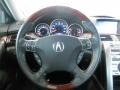 2008 Acura RL Ebony Interior Steering Wheel Photo