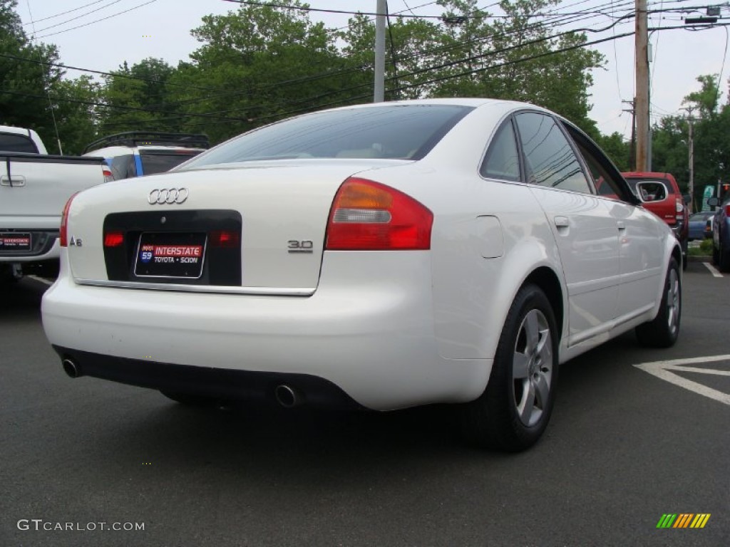 2002 A6 3.0 quattro Sedan - Polar White / Beige photo #4