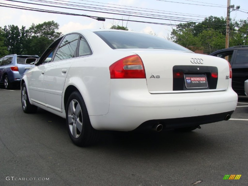 2002 A6 3.0 quattro Sedan - Polar White / Beige photo #6