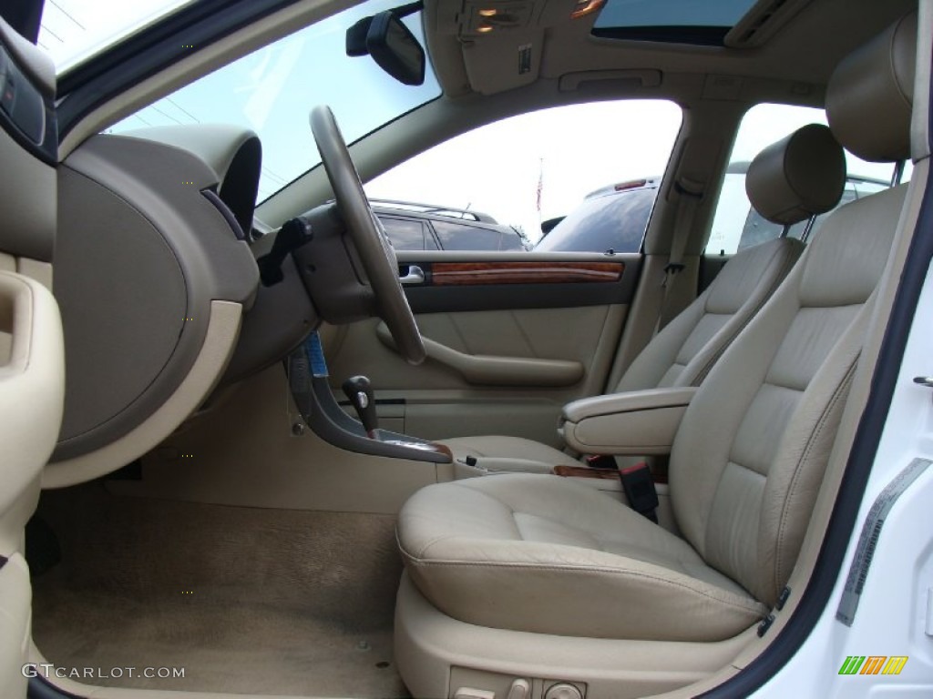 2002 A6 3.0 quattro Sedan - Polar White / Beige photo #9