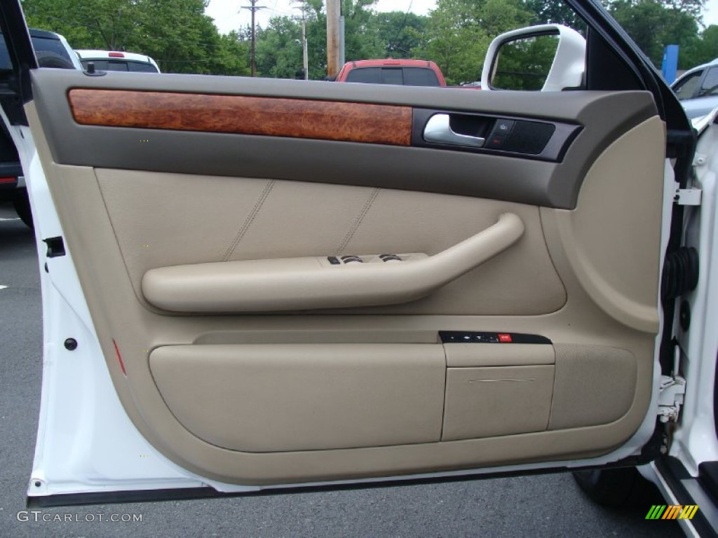 2002 A6 3.0 quattro Sedan - Polar White / Beige photo #10