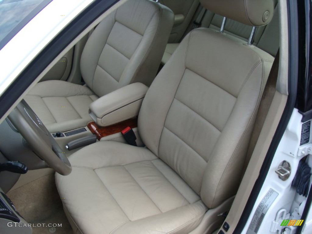 2002 A6 3.0 quattro Sedan - Polar White / Beige photo #11