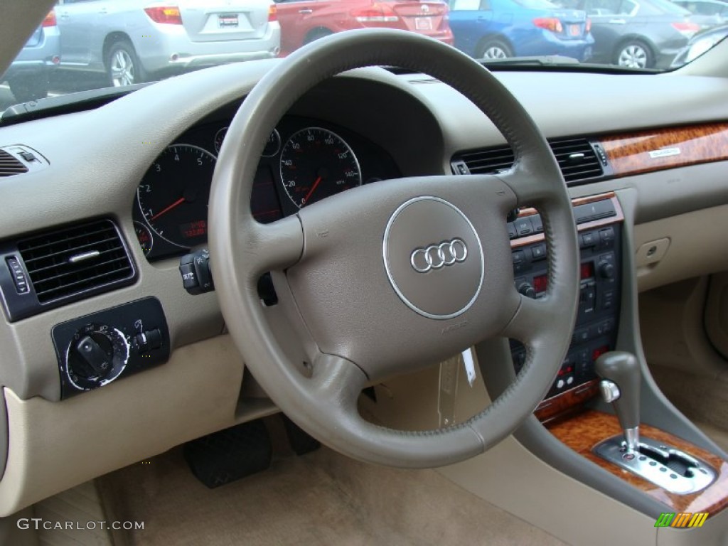 2002 A6 3.0 quattro Sedan - Polar White / Beige photo #12