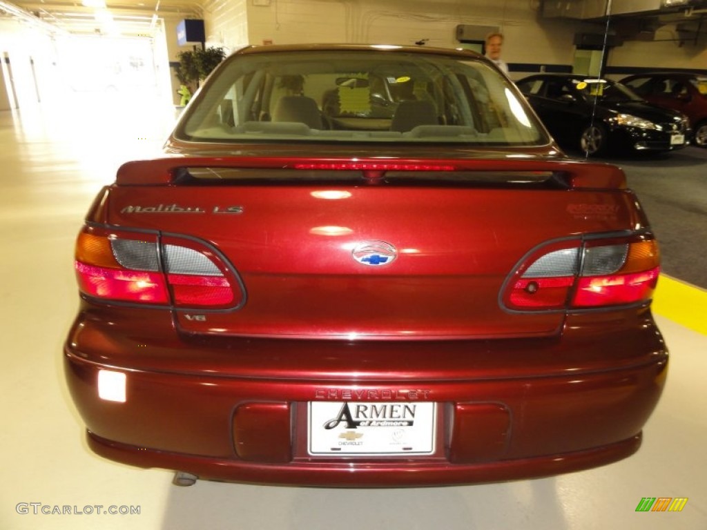 2002 Malibu LS Sedan - Redfire Metallic / Neutral photo #8