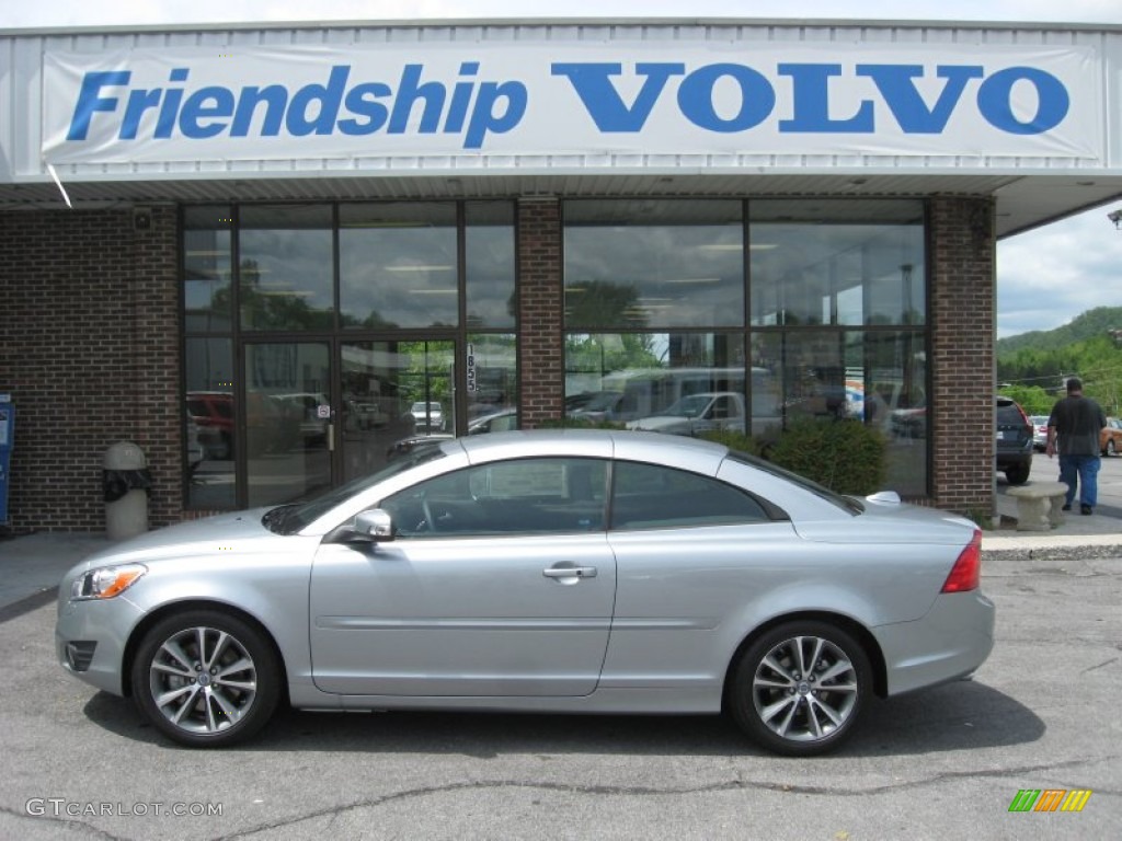 2011 C70 T5 - Electric Silver Metallic / Soverign Hide Off Black Leather/Off Black photo #1