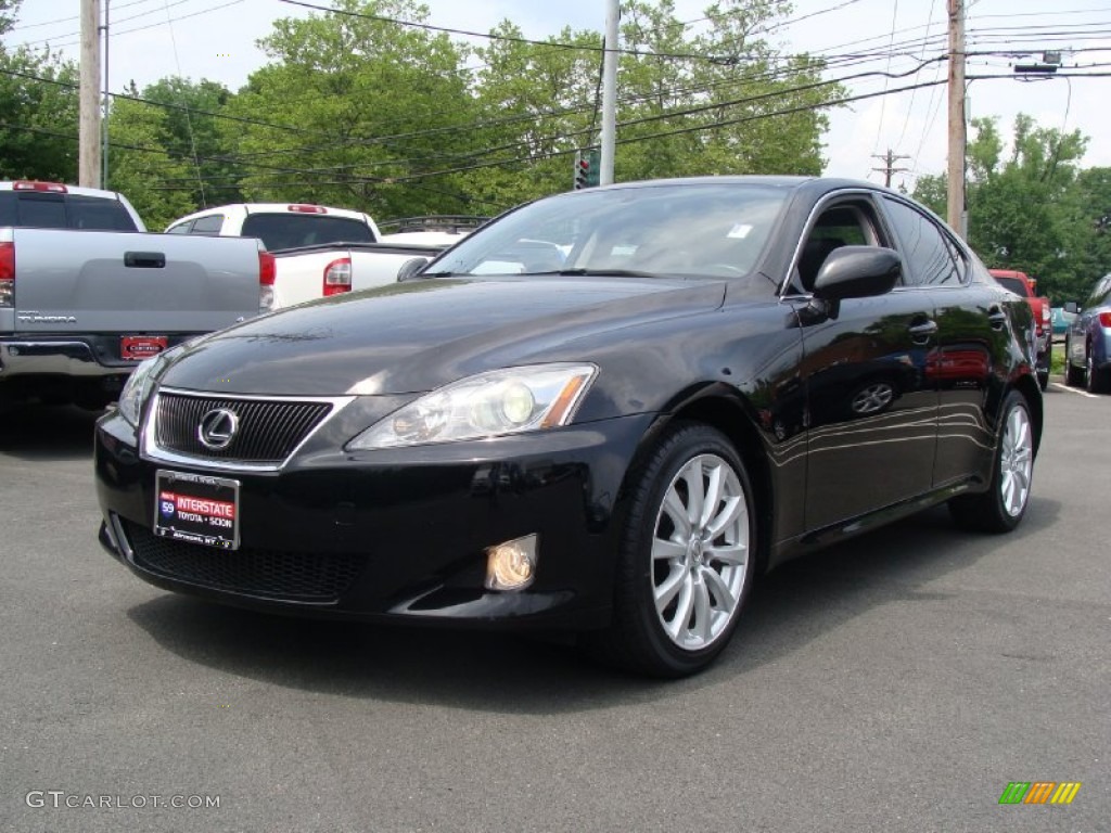 2008 IS 250 AWD - Obsidian Black / Black photo #1