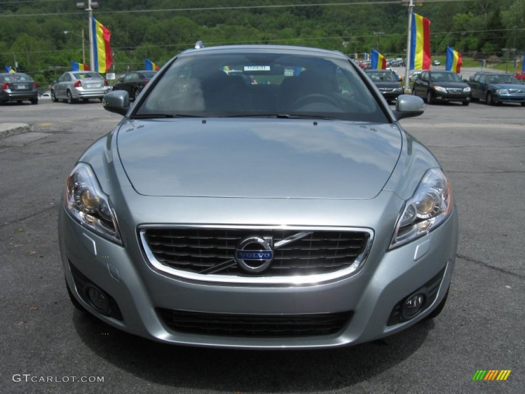 2011 C70 T5 - Electric Silver Metallic / Soverign Hide Off Black Leather/Off Black photo #3
