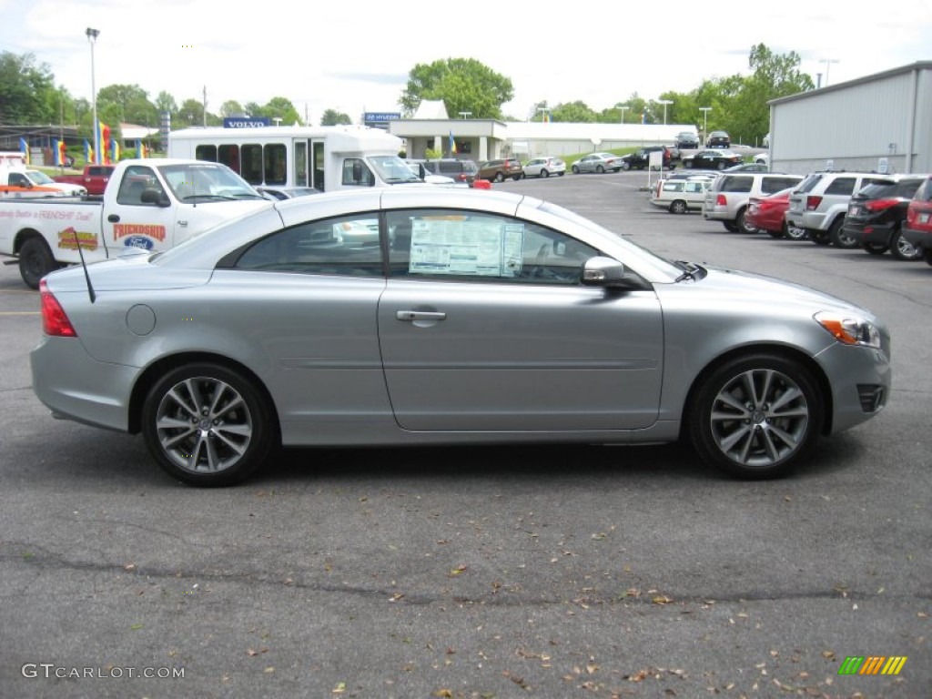 2011 C70 T5 - Electric Silver Metallic / Soverign Hide Off Black Leather/Off Black photo #5