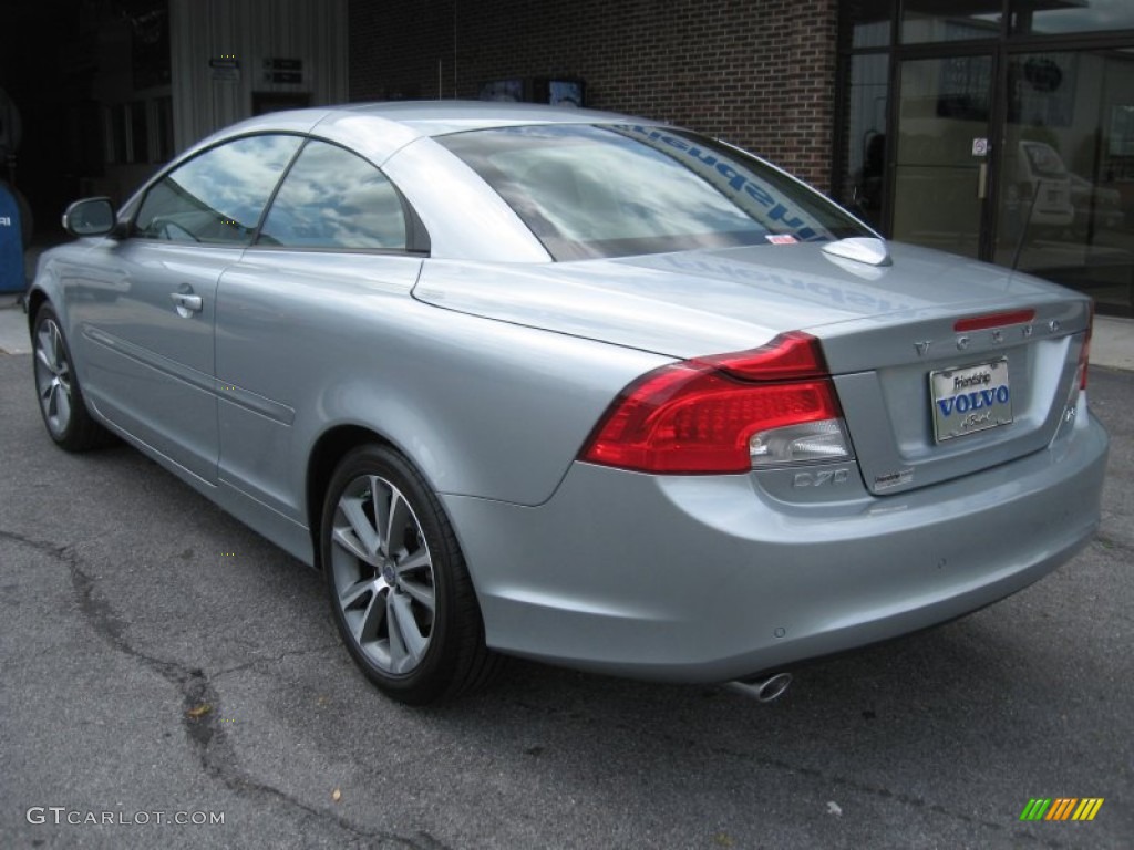 2011 C70 T5 - Electric Silver Metallic / Soverign Hide Off Black Leather/Off Black photo #8