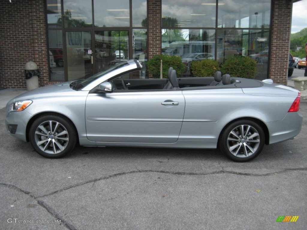 2011 C70 T5 - Electric Silver Metallic / Soverign Hide Off Black Leather/Off Black photo #9