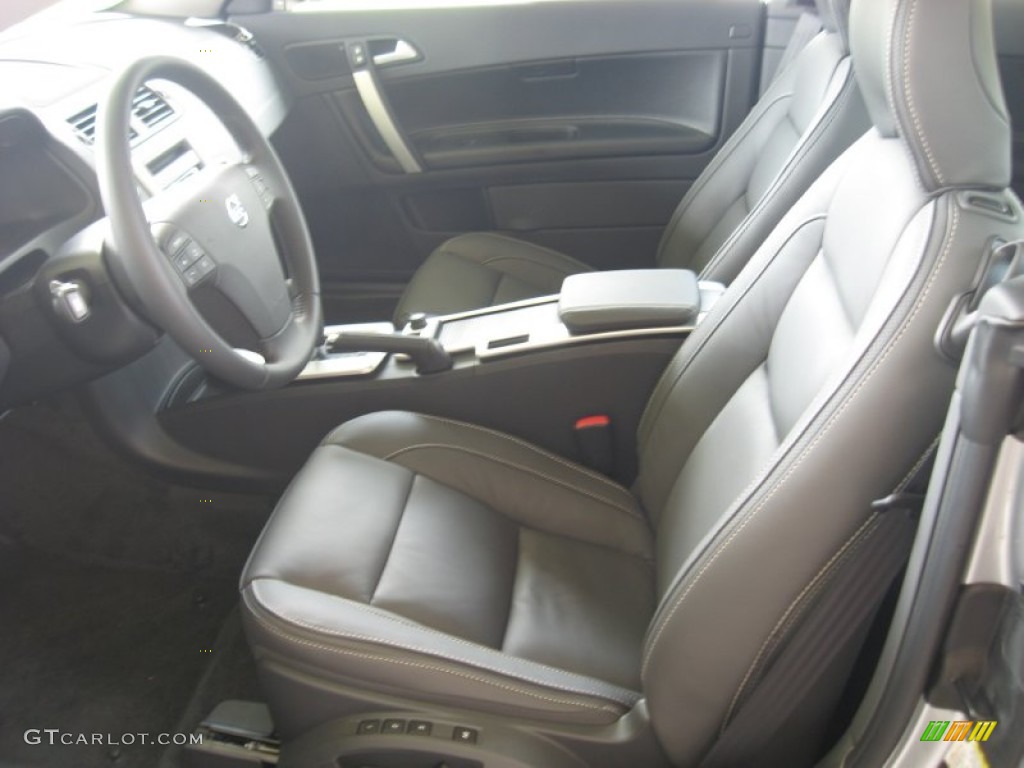 2011 C70 T5 - Electric Silver Metallic / Soverign Hide Off Black Leather/Off Black photo #14