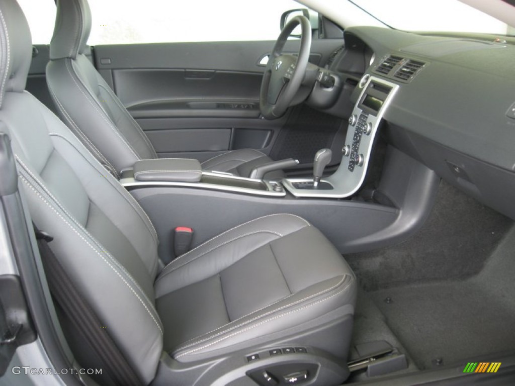 2011 C70 T5 - Electric Silver Metallic / Soverign Hide Off Black Leather/Off Black photo #19