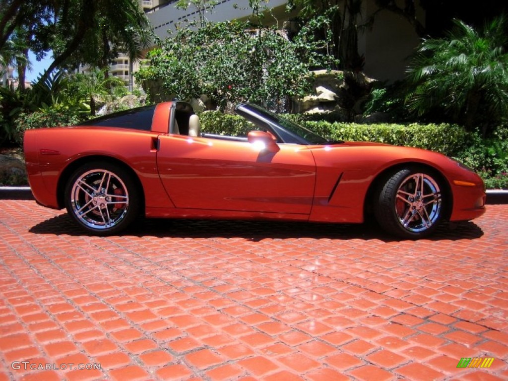 Daytona Sunset Orange Metallic 2005 Chevrolet Corvette Coupe Exterior Photo #50841915