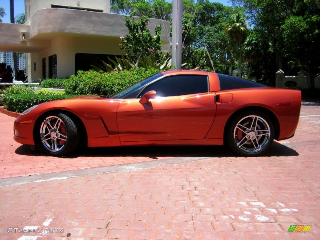 Daytona Sunset Orange Metallic 2005 Chevrolet Corvette Coupe Exterior Photo #50841927