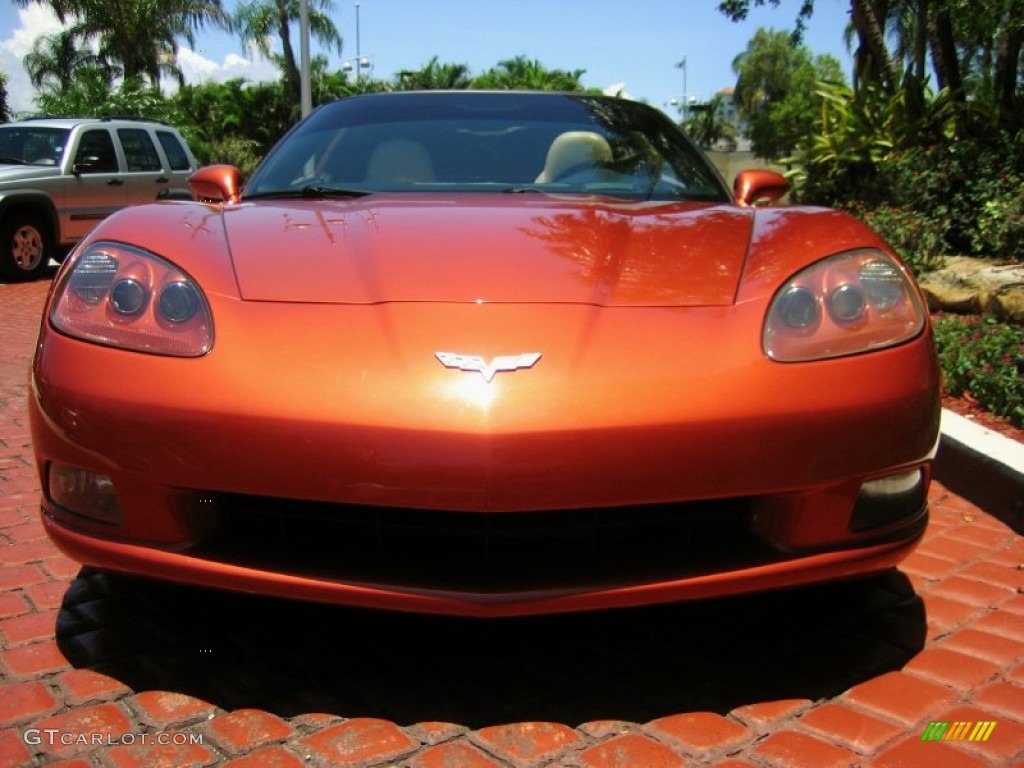 Daytona Sunset Orange Metallic 2005 Chevrolet Corvette Coupe Exterior Photo #50841945